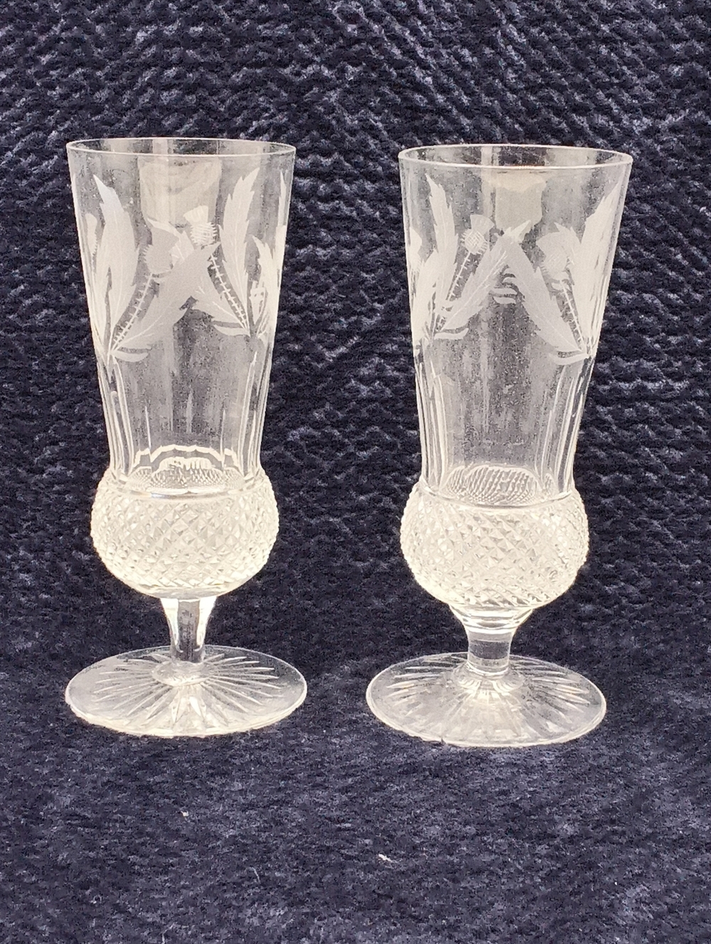 Edinburgh Crystal "Thistle" Champagne Flute - Set of 2